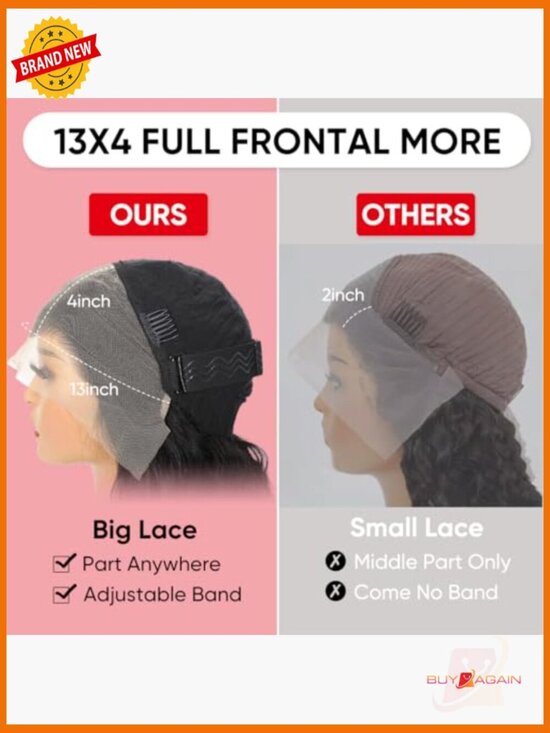 Loose Deep Wave Lace Front Wig Human Hair 13x4 Pre Plucked Natural Hairline 30 main image 6